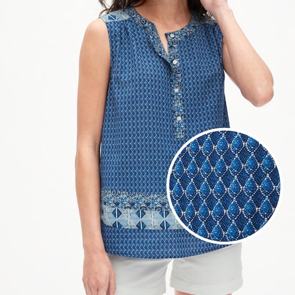 Gap Sleeveless Popover Shirt
